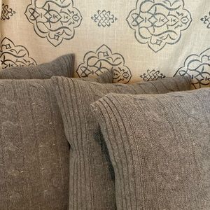 New One kings lane 18” cashmere pillows with down inserts. Price per pillow